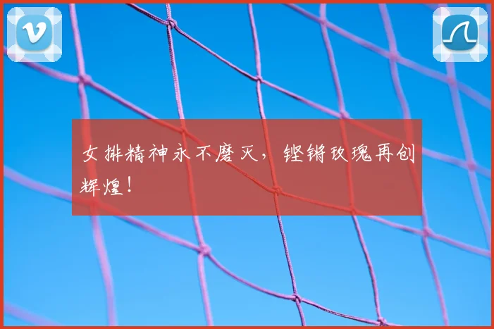 女排精神永不磨灭，铿锵玫瑰再创辉煌！